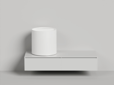 Раковина из искусственного камня S-Sense Salini ARMONIA 130511G 50х50 накладная цвет белый